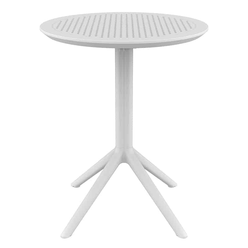 SKY WHITE Φ60X74εκ. ΤΡΑΠΕΖΙ ΠΤΥΣ/ΝΟ ΠΟΛ/ΝΙΟΥ