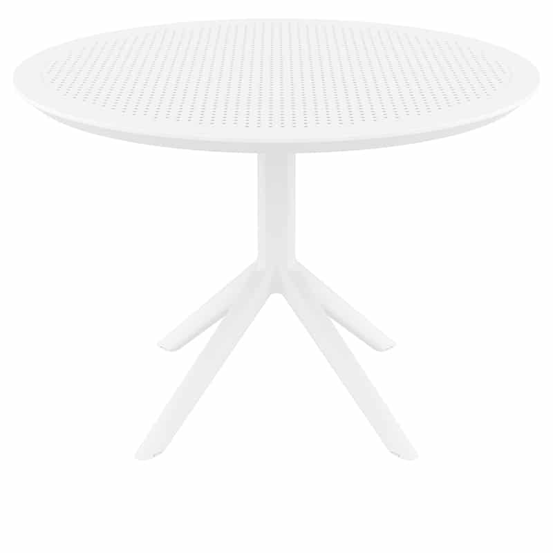 SKY WHITE Φ105X74εκ. ΤΡΑΠΕΖΙ ΠΟΛ/ΝΙΟΥ