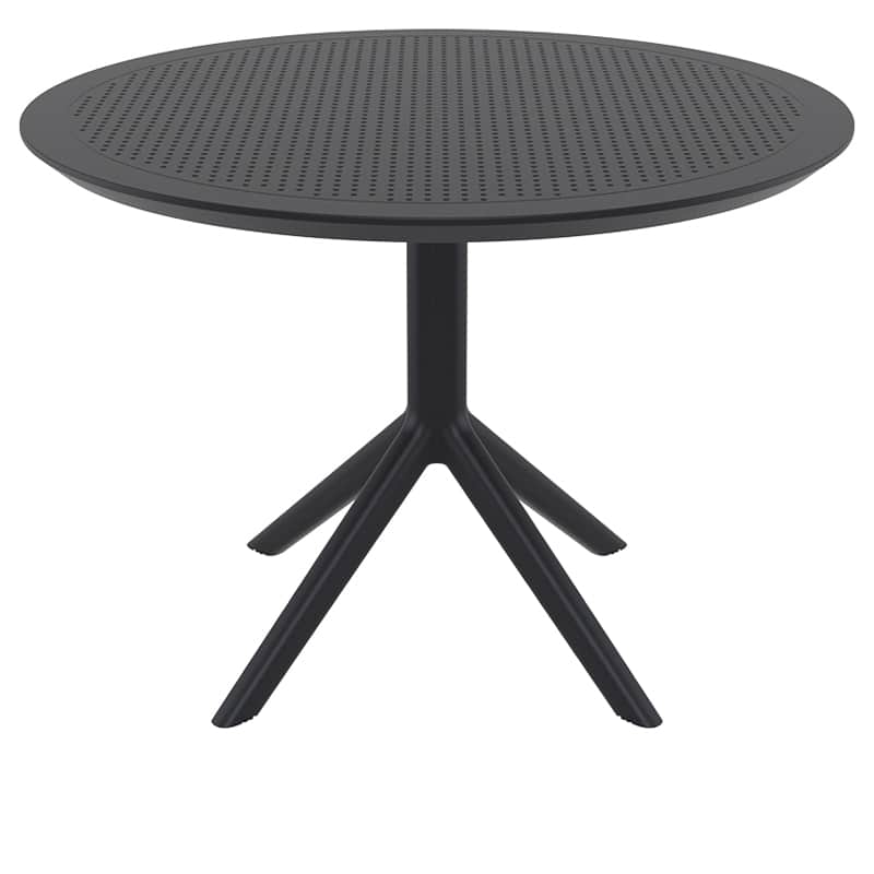 SKY BLACK Φ105X74εκ. ΤΡΑΠΕΖΙ ΠΟΛ/ΝΙΟΥ