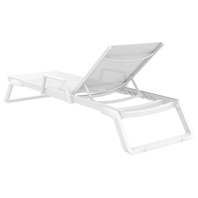 TROPIC ΞΑΠΛΩΣΤΡΑ ΜΕ ΜΠΡΑΤΣΑ WHITE/WHITE ΑΛΟΥΜ-ΠΟΛ/ΝΙΟΥ
