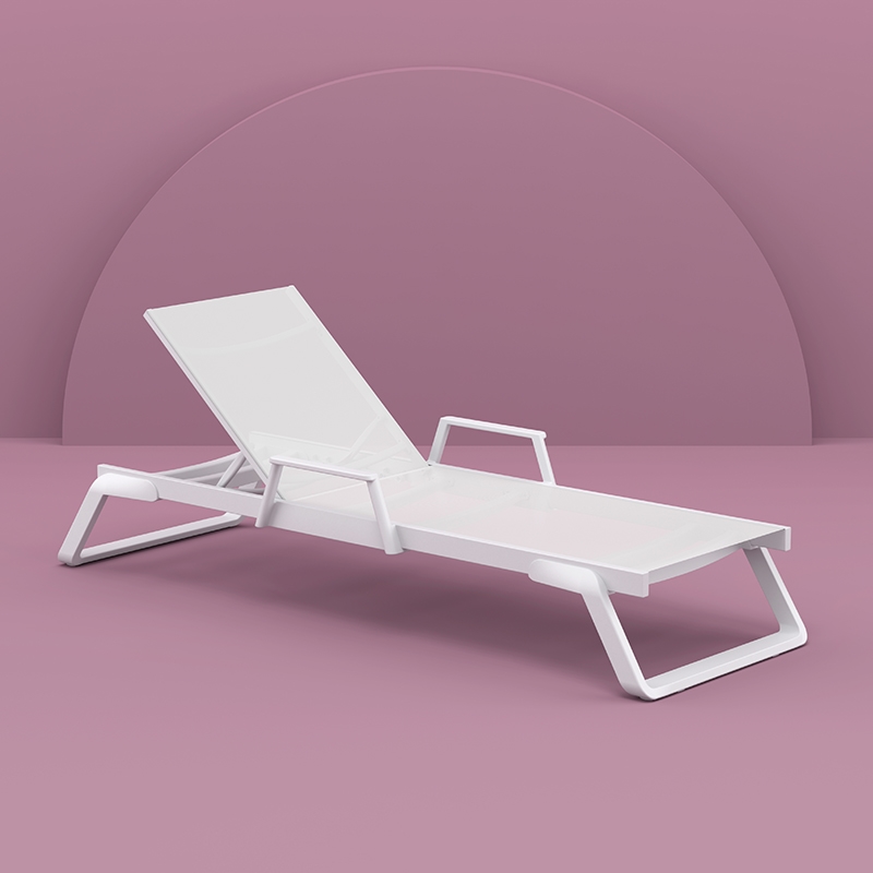 TROPIC ΞΑΠΛΩΣΤΡΑ ΜΕ ΜΠΡΑΤΣΑ WHITE/WHITE ΑΛΟΥΜ-ΠΟΛ/ΝΙΟΥ