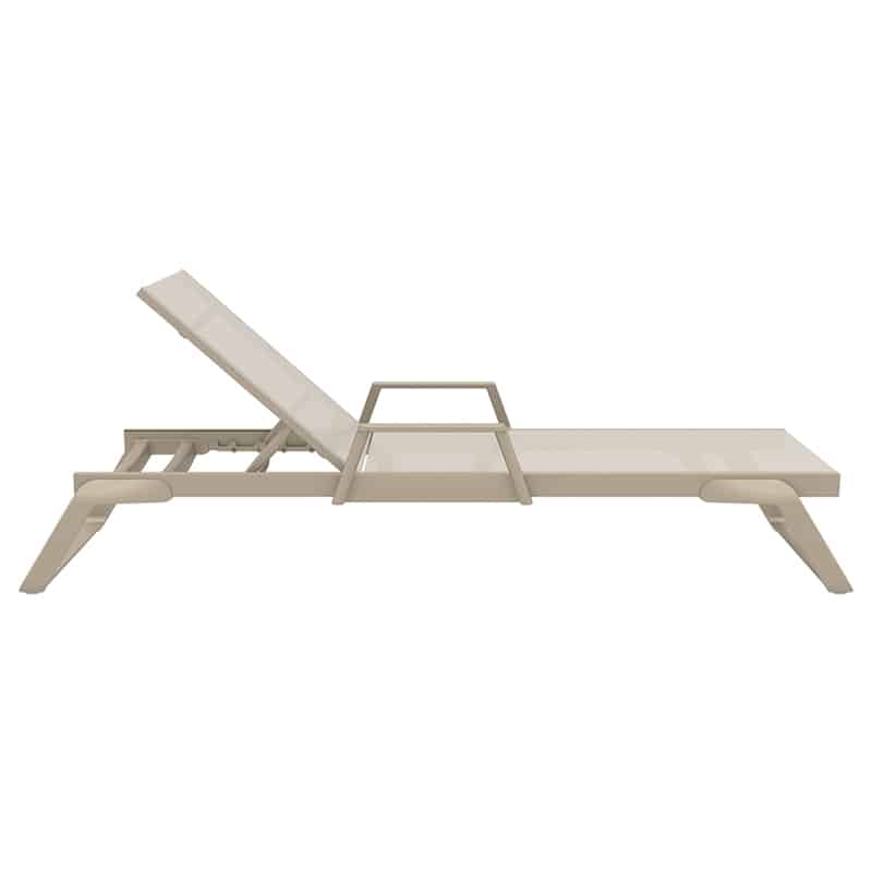 TROPIC ΞΑΠΛΩΣΤΡΑ ΜΕ ΜΠΡΑΤΣΑ TAUPE/TAUPE ΑΛΟΥΜ-ΠΟΛ/ΝΙΟΥ