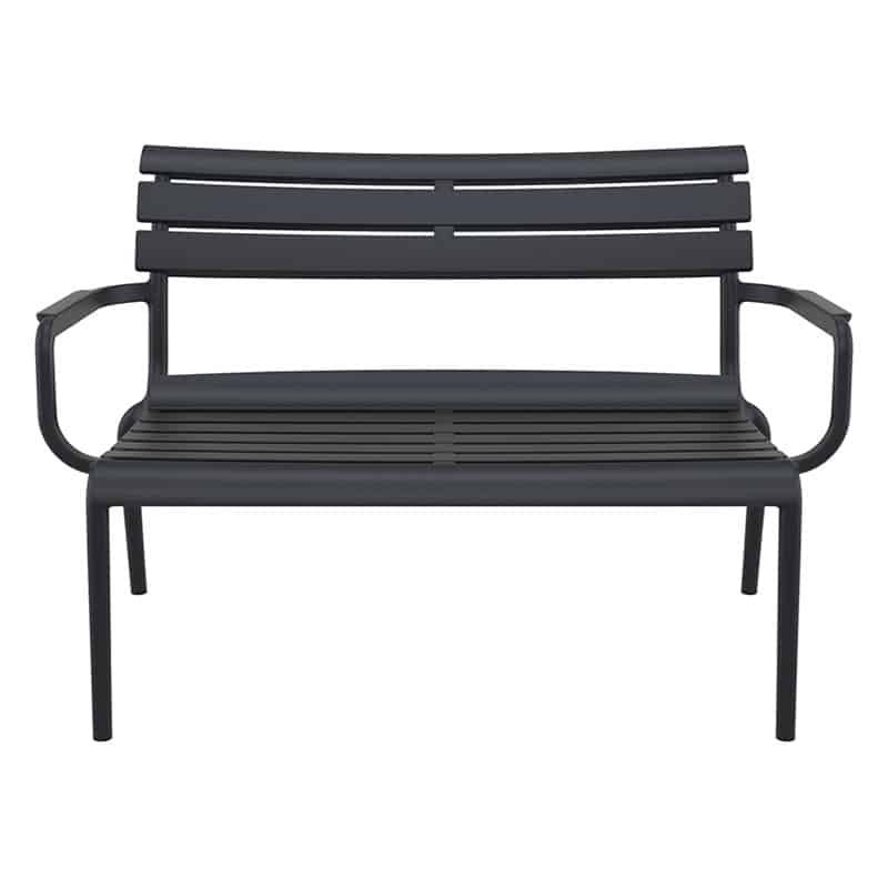 PARIS ΚΑΝΑΠΕΣ BLACK 116X70X75εκ. ΠΟΛ/ΝΙΟΥ