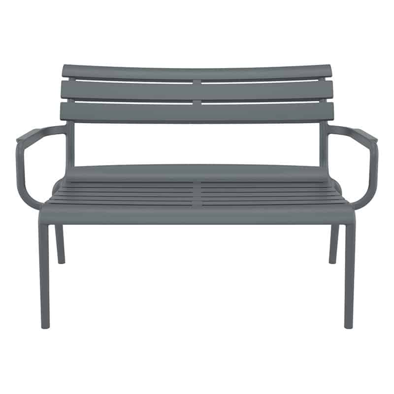 PARIS ΚΑΝΑΠΕΣ DARK GREY 116X70X75εκ. ΠΟΛ/ΝΙΟΥ