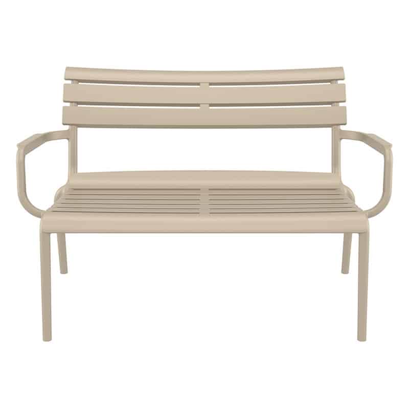 PARIS ΚΑΝΑΠΕΣ TAUPE 116X70X75εκ. ΠΟΛ/ΝΙΟΥ