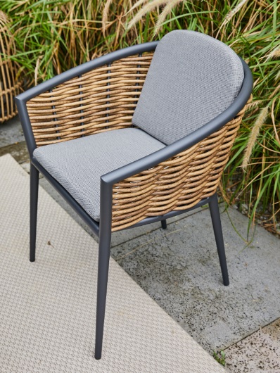 Musses Rattan/D7 Dining Set Anthracite