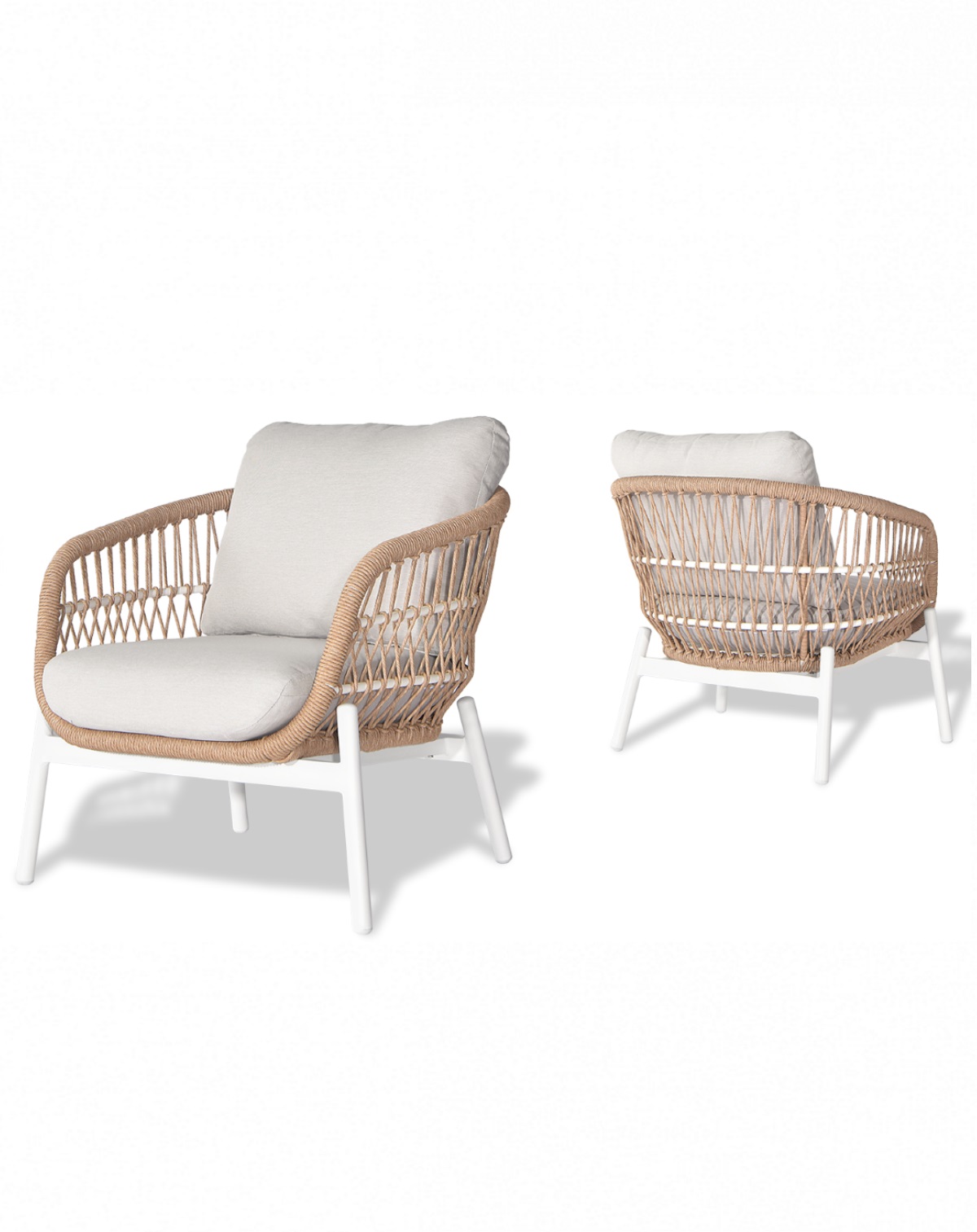 Bari-White Lounge Set
