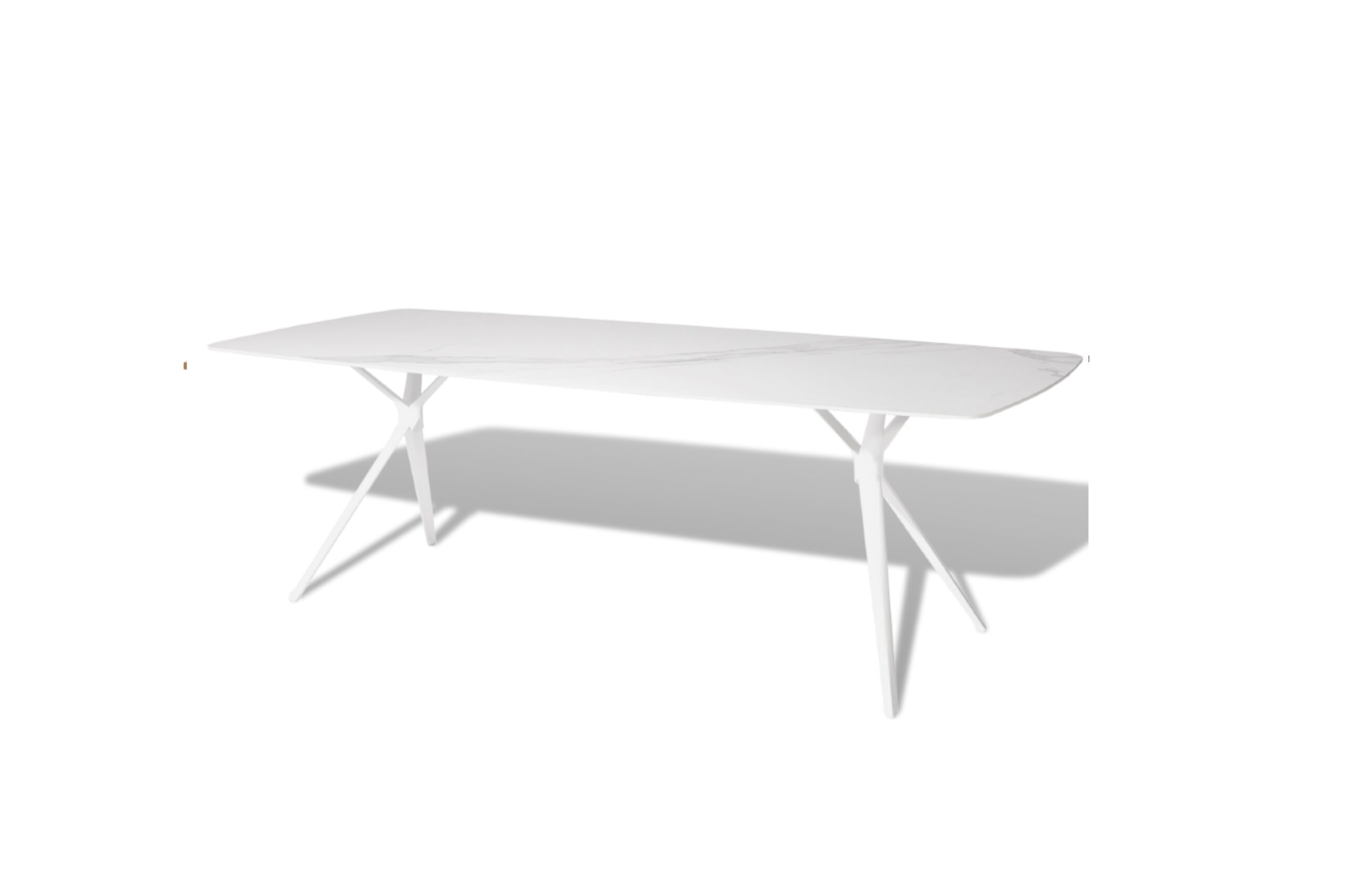 Bari/D7-White Dining Set