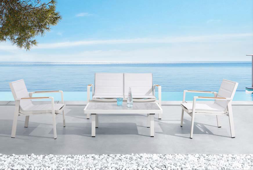 Nofi 2.0-2 Lounge Set white-grey