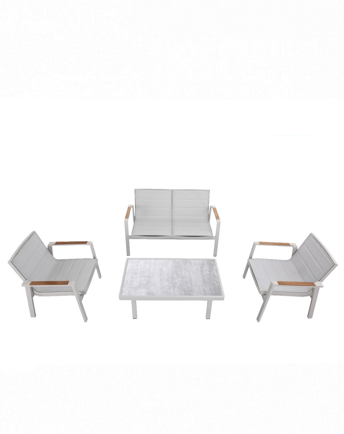 Nofi 2.0-2 Lounge Set white-grey