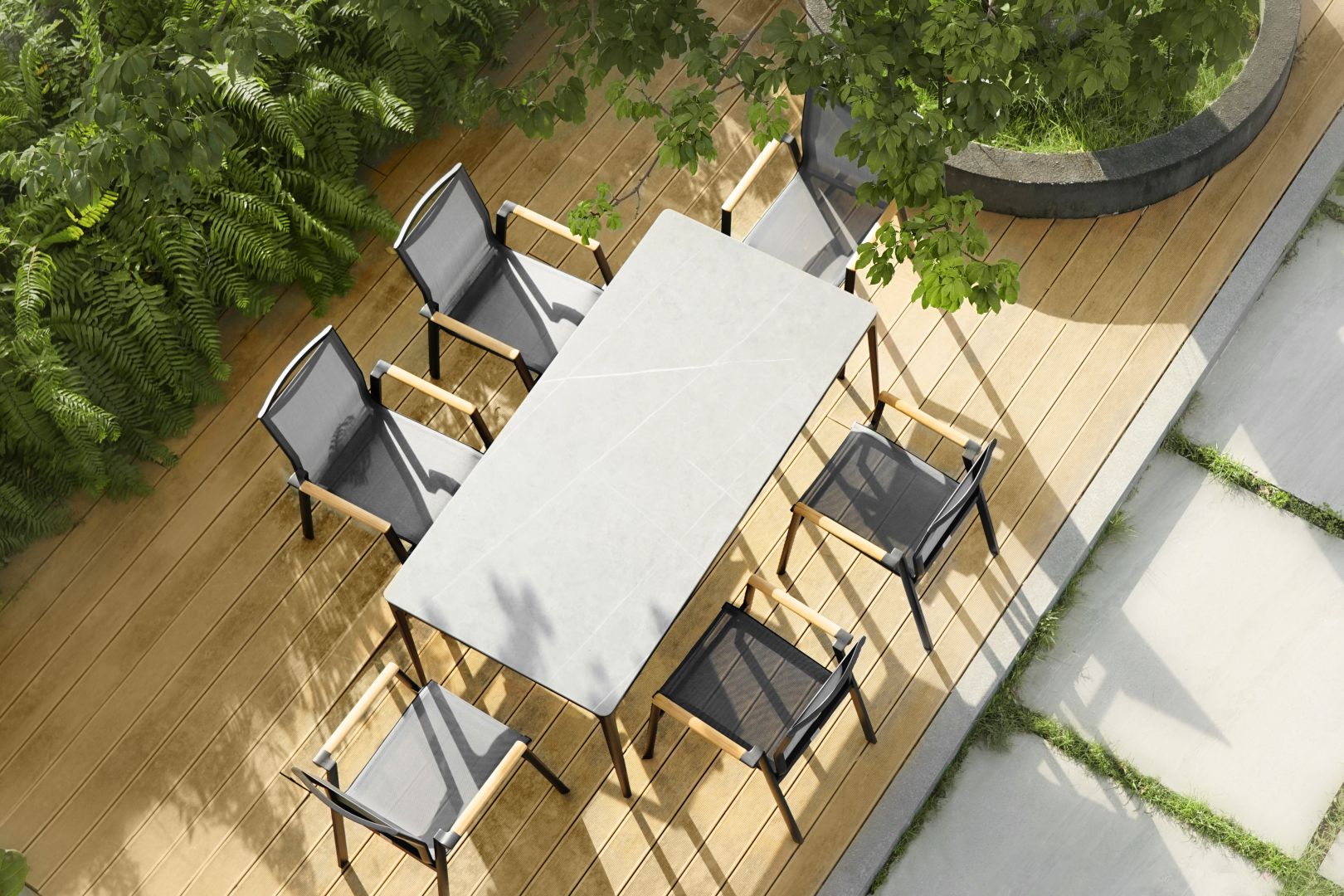 Aspen/D7-Anthracite Dining Set