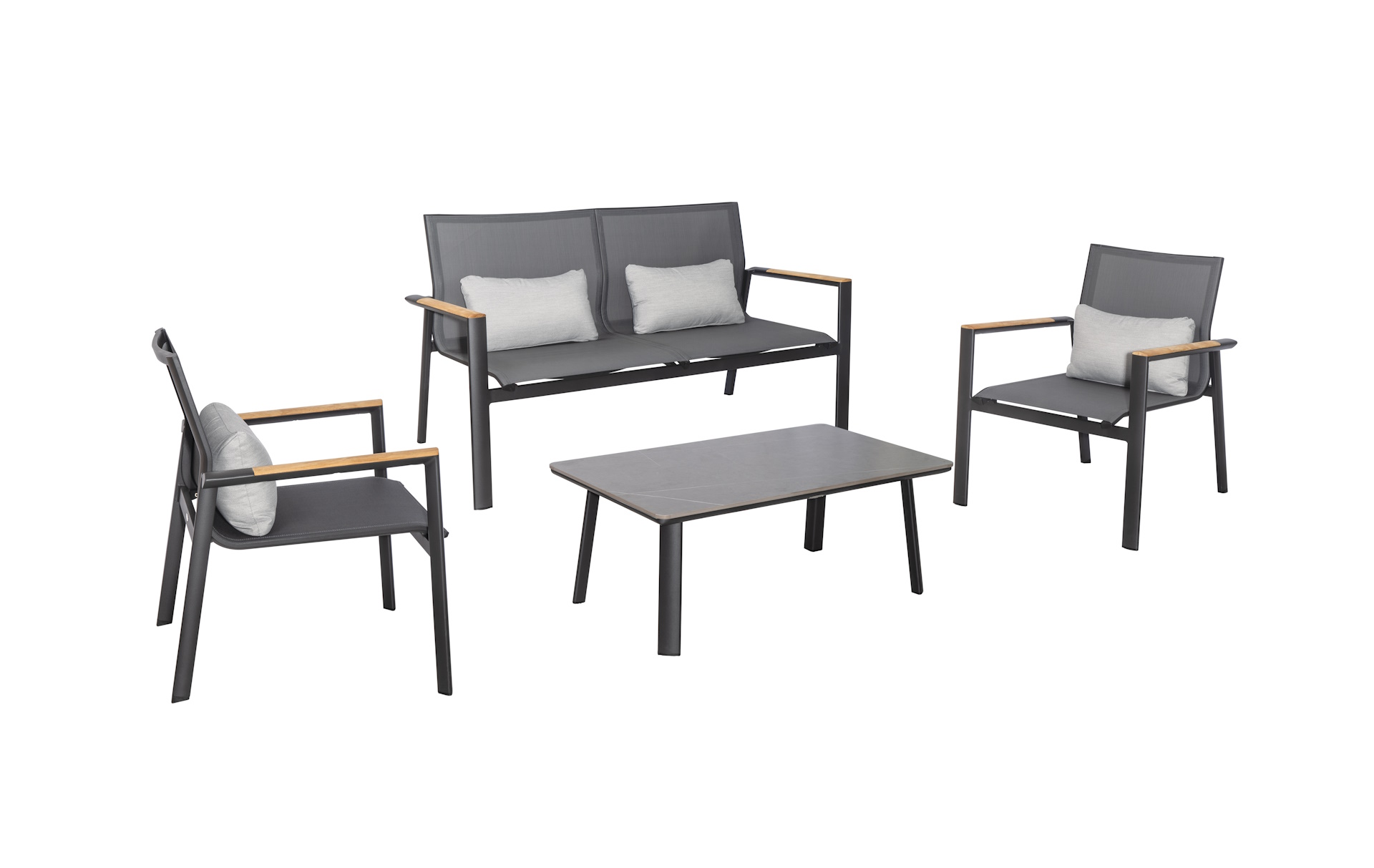 Aspen-2/Anthracite Lounge Set