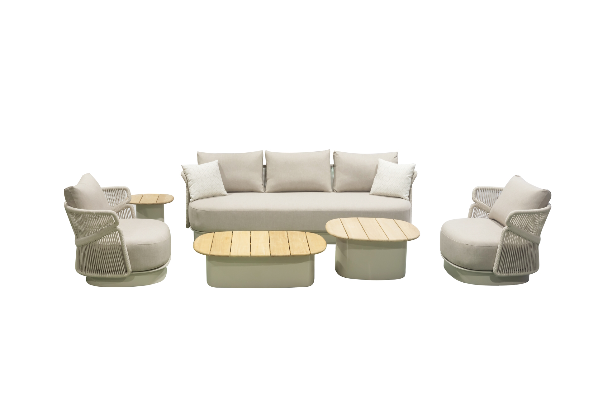 Aio-3 Taupe, Lounge set of 6 pcs