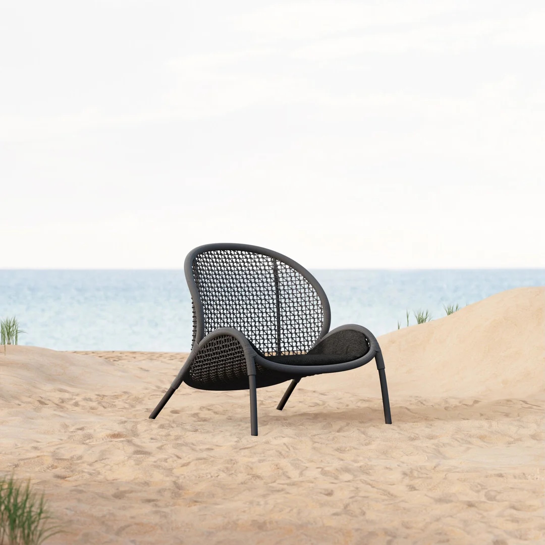 Dune/L-Anthracite Lounge Chair
