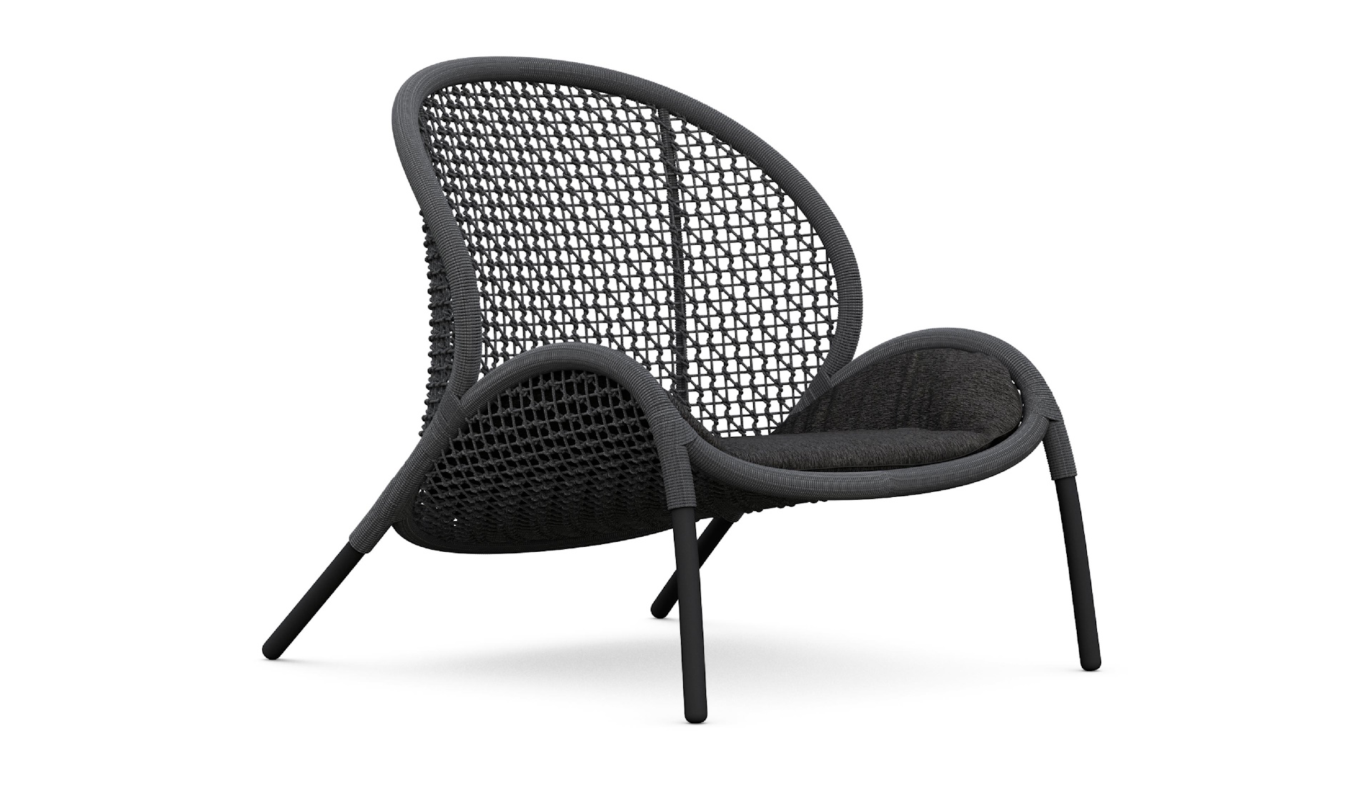Dune/L-Anthracite Lounge Chair