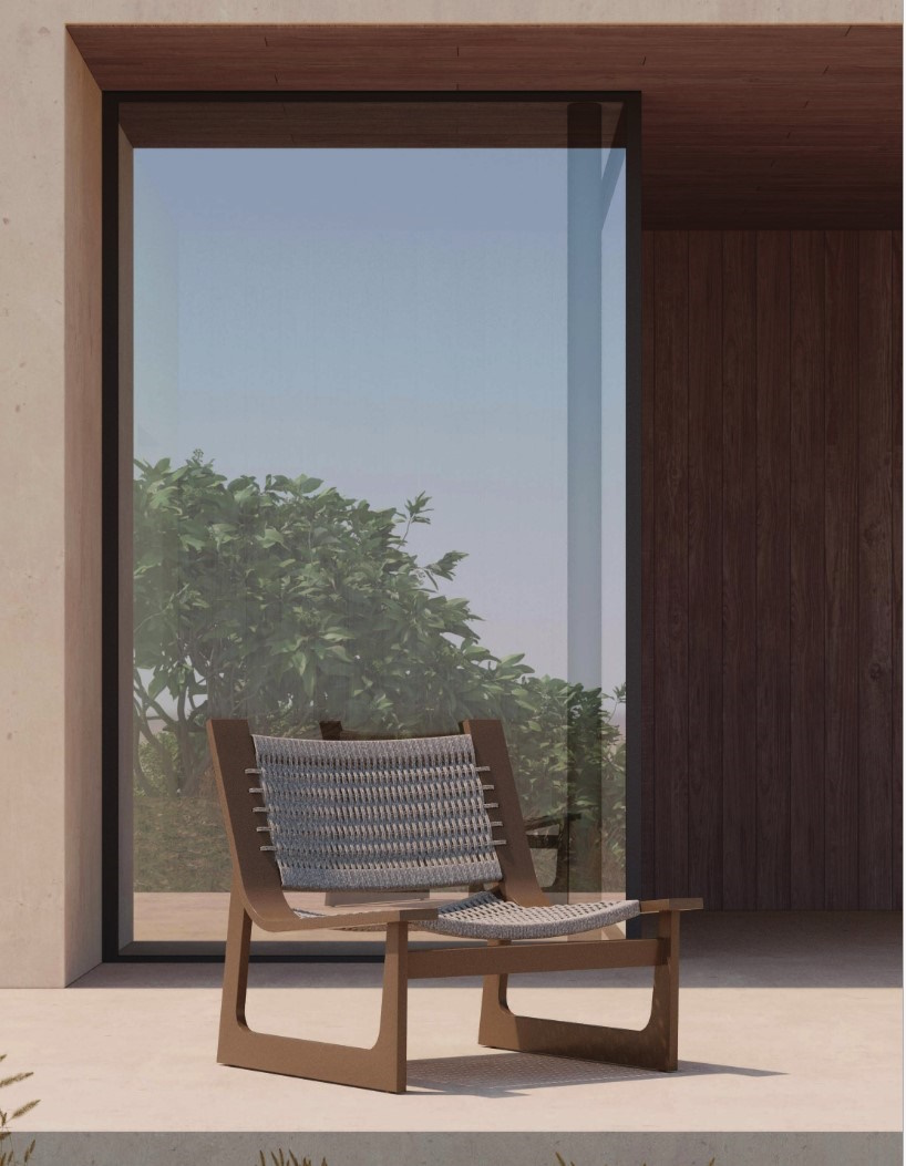 Cozumel/L Lounge Chair Bronze