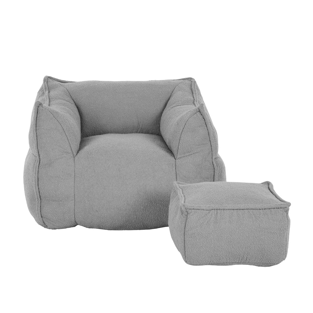 SPONGE ΠΟΛΥΘΡΟΝΑ SET ΓΚΡΙ SILVER 95x102x73