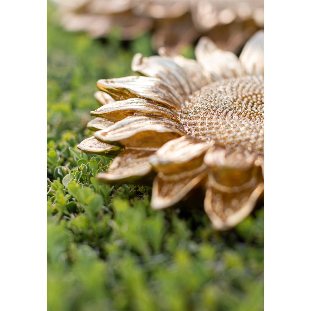 SUNFLOWER ΔΙΑΚΟΣΜΗΤΙΚΟ ΤΟΙΧΟΥ 40x40x7 POLYRESIN ΧΡΥΣΟ