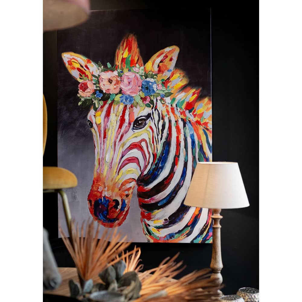 ZEBRA ΠΙΝΑΚΑΣ ΔΙΑΚΟΣΜΗΣΗΣ 80x120x4 ΚΑΜΒΑΣ ΠΟΛΥΧΡΩΜΟ