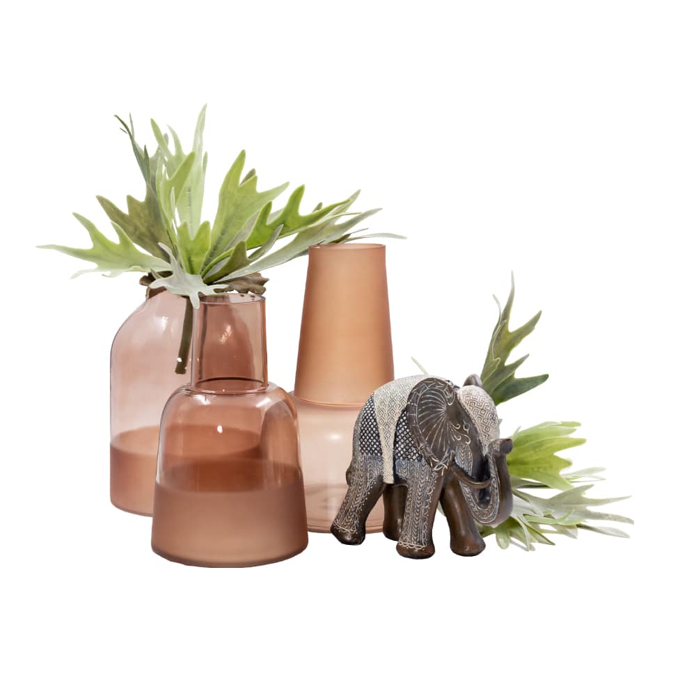 ZEME ΒΑΖΟ 18x18x28 ΓΥΑΛΙ TERRACOTTA