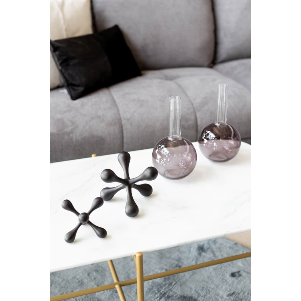 QUADIA ΒΑΖΟ 14x14x25 ΓΥΑΛΙ ΓΚΡΙ ΔΙΑΦΑΝΟ