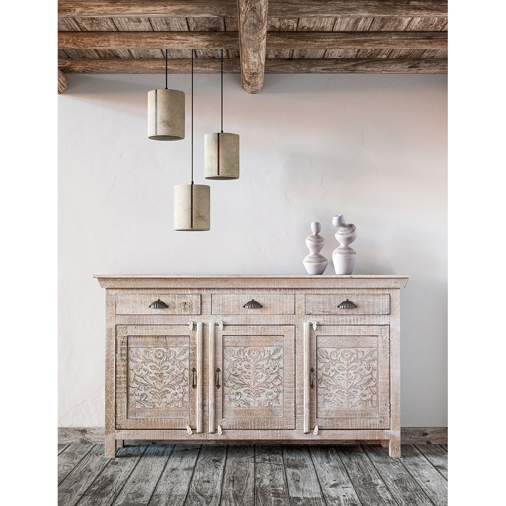 OVOCIE 1 ΒΑΖΟ 14x12x28 POLYRESIN ΛΕΥΚΟ ΚΑΦΕ