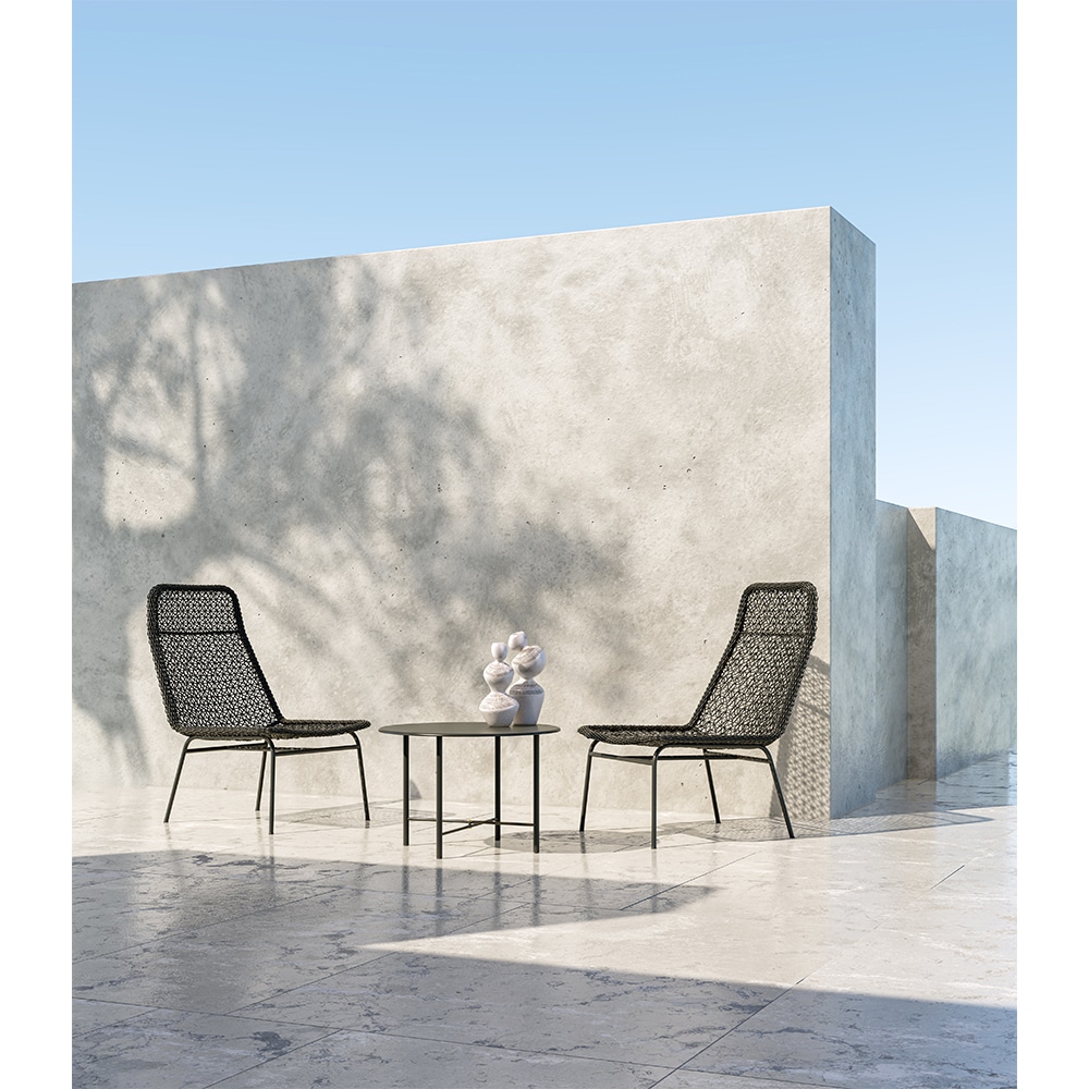 OVOCIE 2 ΒΑΖΟ 13x13x32 POLYRESIN ΛΕΥΚΟ ΚΑΦΕ