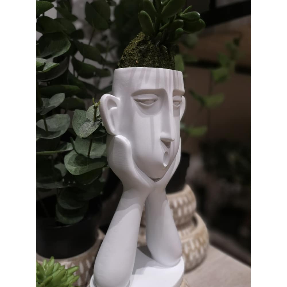 ROMANCE 1 ΒΑΖΟ ΦΙΓΟΥΡΑ 13x9x26 POLYRESIN ΑΣΠΡΟ