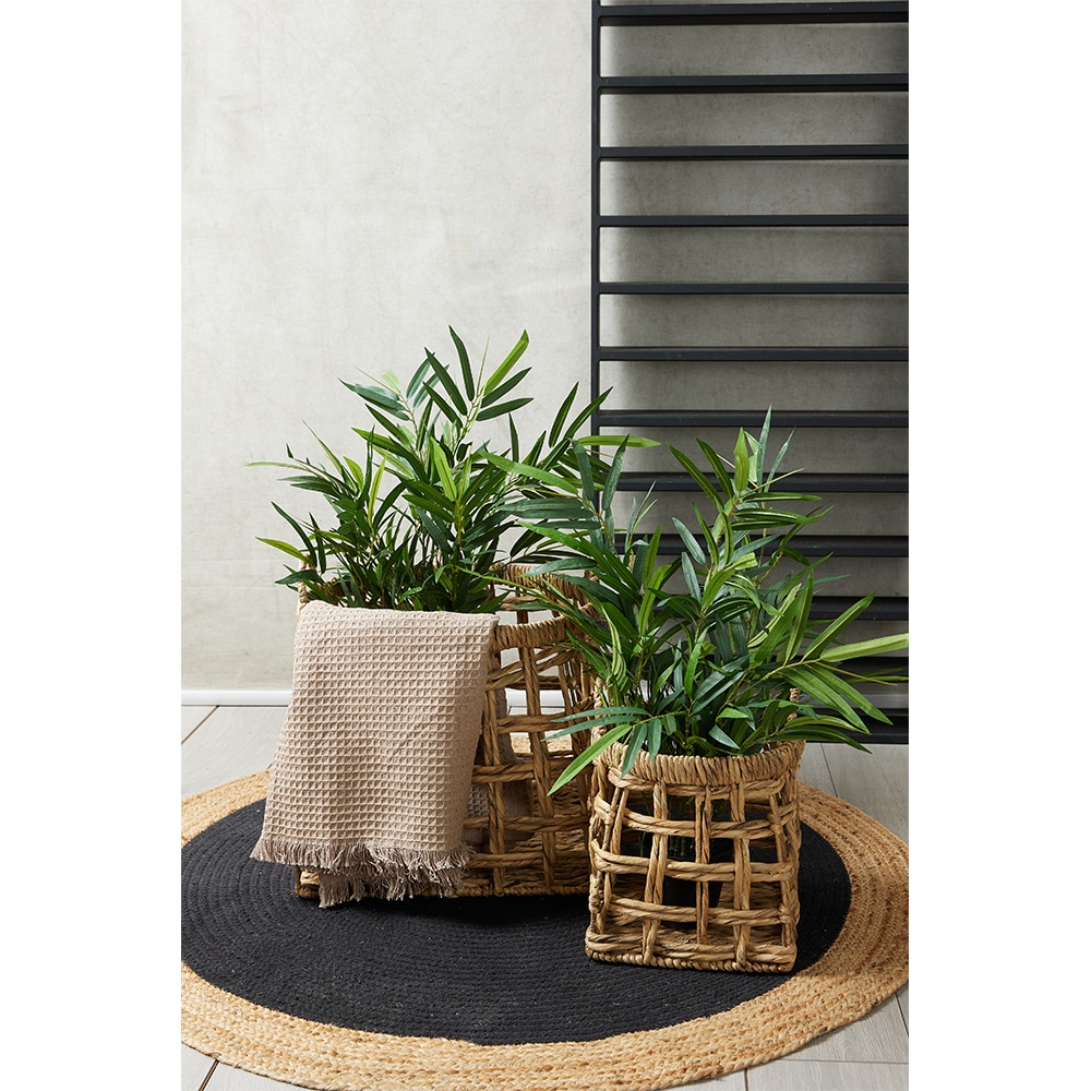DALAT ΚΑΛΑΘΙ SET 2ΤΜΧ 44x44x46 ΥΑΚΙΝΘΟΣ ΦΥΣΙΚΟ ΣΙΔΕΡΟ