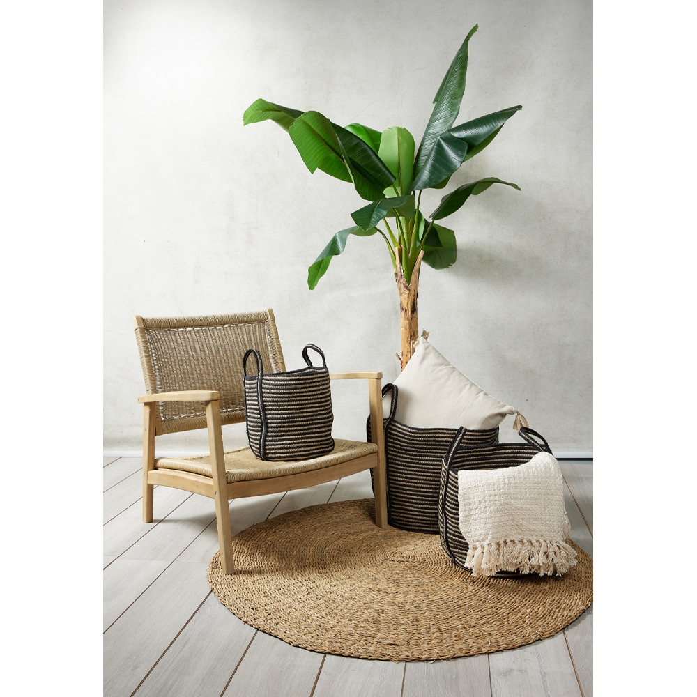 YIRMI ΚΑΛΑΘΙ SET 3ΤΜΧ 40x40x40 ΓΙΟΥΤΑ ΦΥΣΙΚΟ ΜΑΥΡΟ