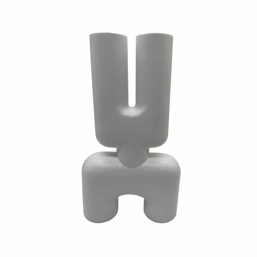 MORP ΒΑΖΟ 19x7x32 POLYRESIN ΛΕΥΚΟ