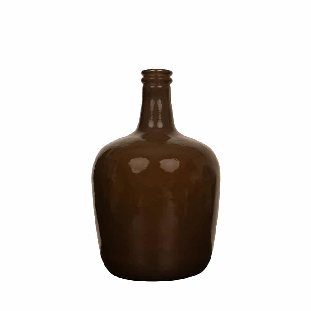CRUSHED CARAMEL ΜΠΟΥΚΑΛΑ 21x21x37 ΑΝΑΚΥΚΛΩΜΕΝΟ ΓΥΑΛΙ CARAMEL