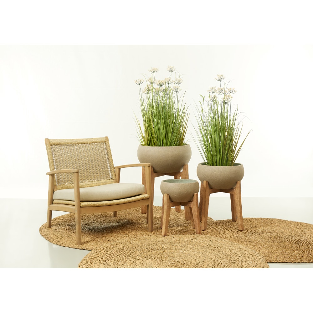 MOSS ΚΑΣΠΩ SET 3ΤΜΧ 54x54x69 ΤΣΙΜΕΝΤΟ ΚΑΦΕ ΑΝΟΙΧΤΟ ΦΥΣΙΚΟ ΞΥΛΟ