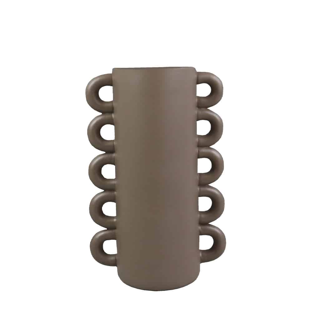 THYRA ΒΑΖΟ 16x10x25 POLYRESIN ΓΚΡΙ
