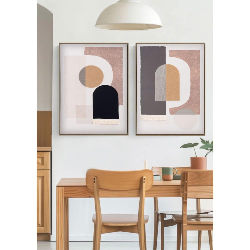 BOHO ART ΠΙΝΑΚΑΣ ΔΙΑΚΟΣΜΗΣΗΣ 60x80x5 ΚΑΜΒΑΣ ΠΟΛΥΧΡΩΜΟ ΞΥΛΟ ΦΥΣΙΚΟ