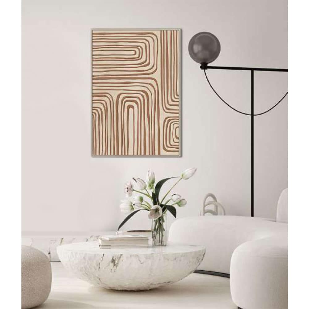 IMPASSE ΠΙΝΑΚΑΣ ΔΙΑΚΟΣΜΗΣΗΣ 80x120x4 ΚΑΜΒΑΣ ΜΠΕΖ TERRACOTTA ΞΥΛΟ ΦΥΣΙΚΟ