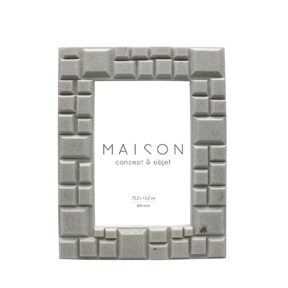CUBIC ΚΟΡΝΙΖΑ 17x2x21 POLYRESIN ΛΕΥΚΟ ΓΥΑΛΙ
