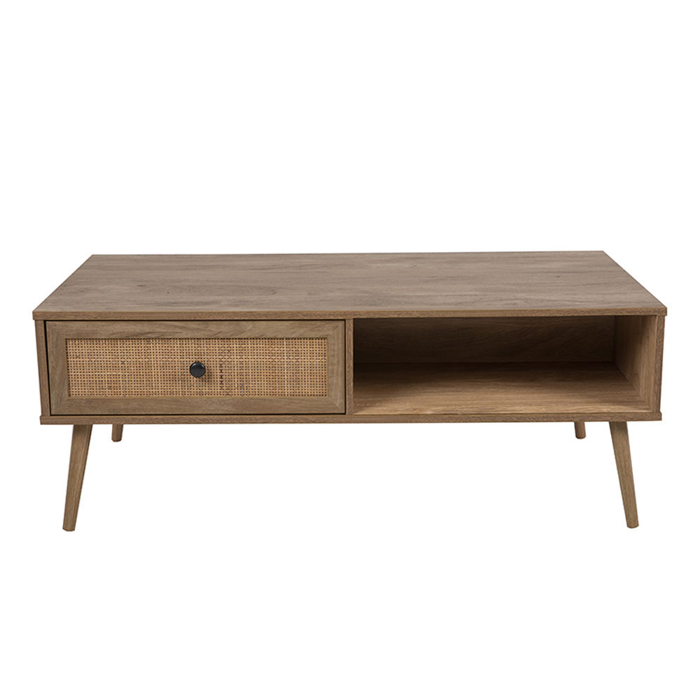 AMMOS COFFEE TABLE 1ΣΥΡΤΑΡΙ ΦΥΣΙΚΟ ΜΕ RATTAN 110x59x41.4