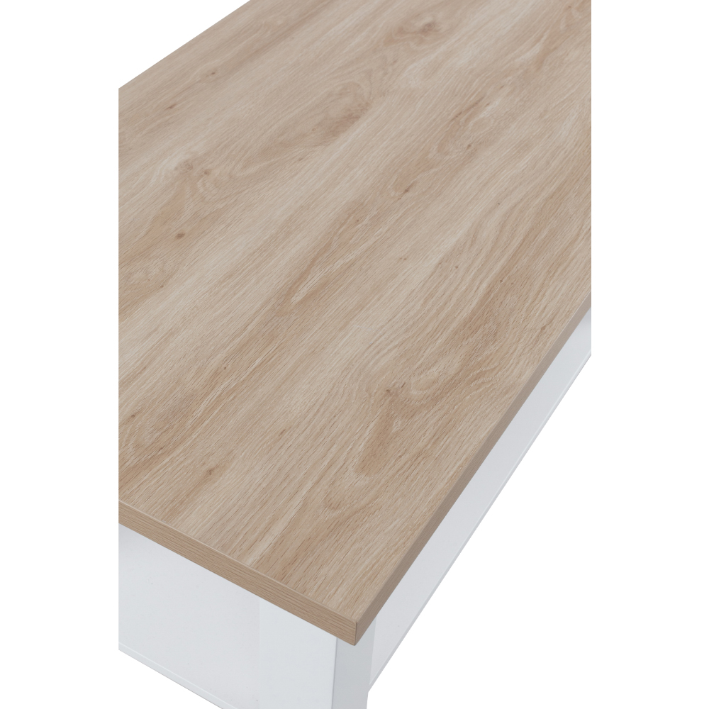 VILLAGE COFFEE TABLE ΛΕΥΚΟ ΦΥΣΙΚΟ 110x60x53