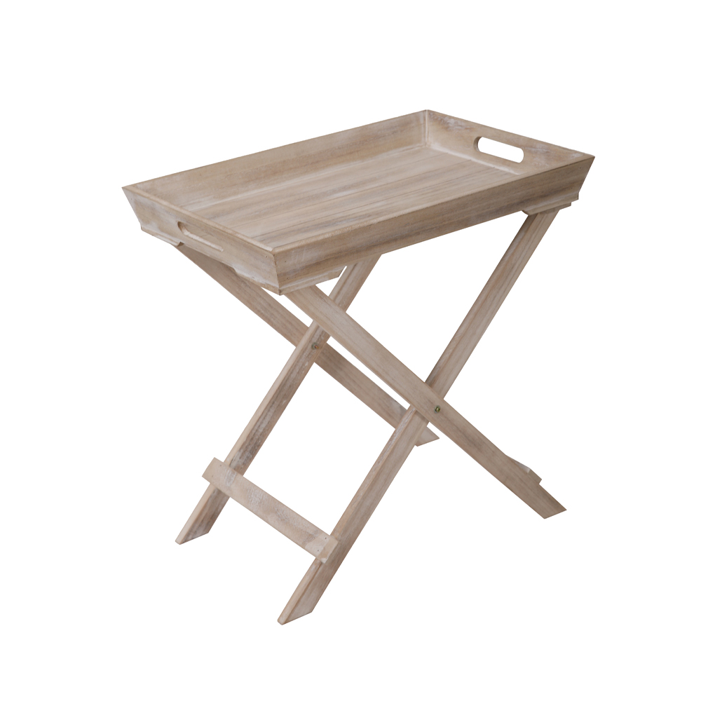 BUTLER SIDE TABLE ΠΤΥΣ/ΜΕΝΟ-Η ΦΥΣΙΚΟ 48.5x32x48.5