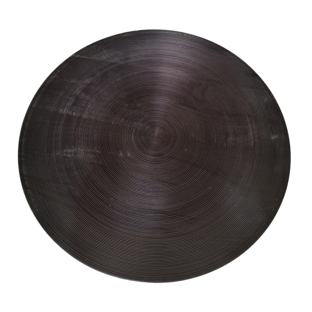 ZEN COFFEE TABLE ΜΑΥΡΟ ΑΣΗΜΙ 91x91x40