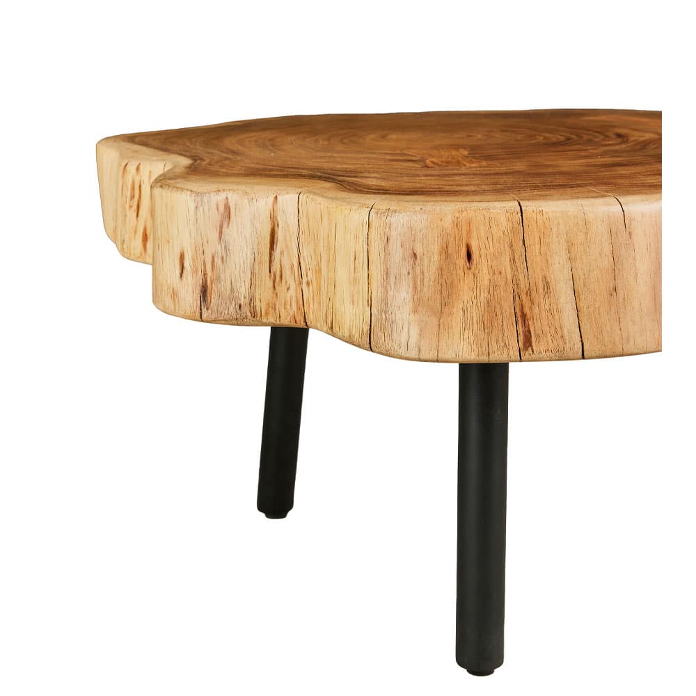 RAW COFFEE TABLE ΦΥΣΙΚΟ 80x80x40