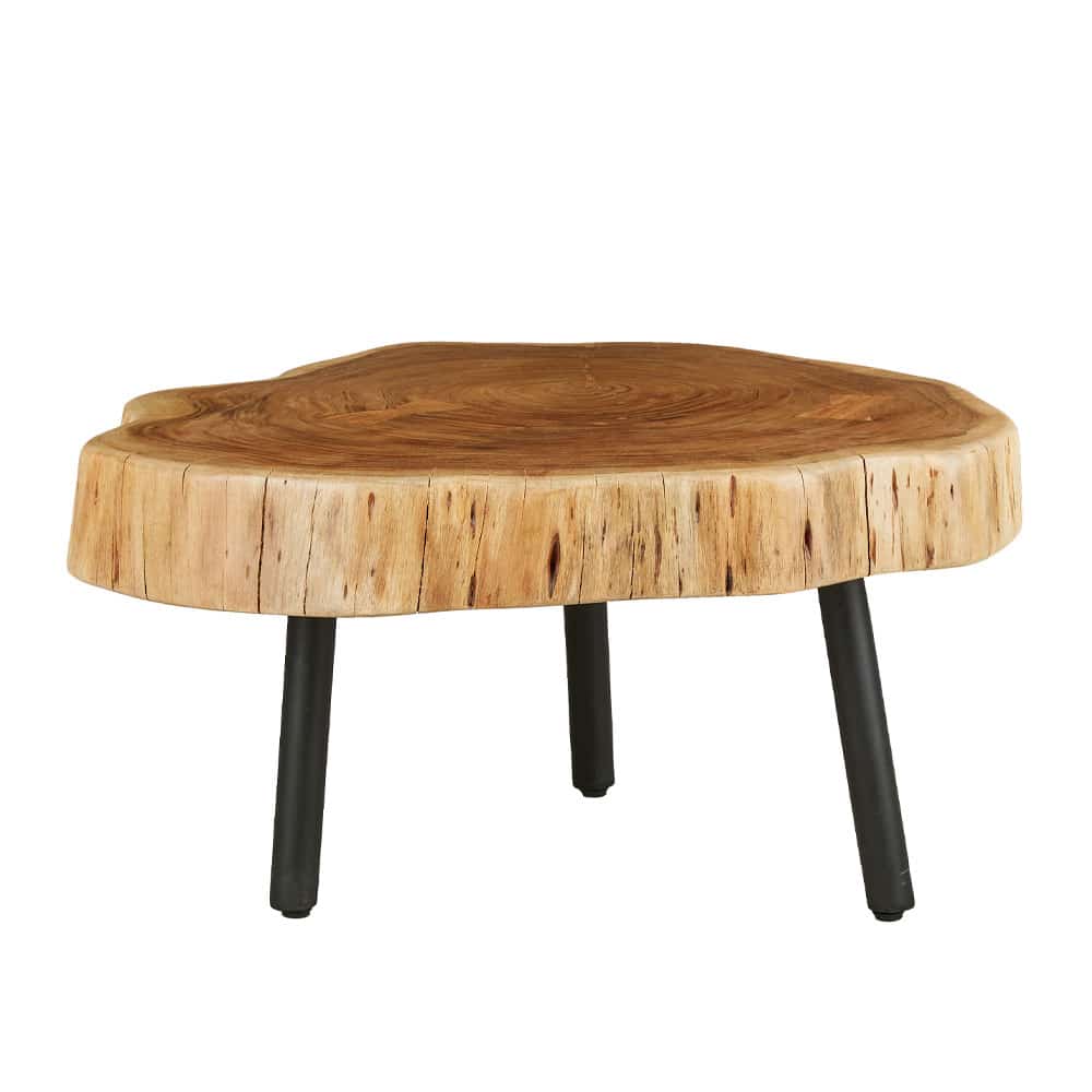 RAW COFFEE TABLE ΦΥΣΙΚΟ 80x80x40