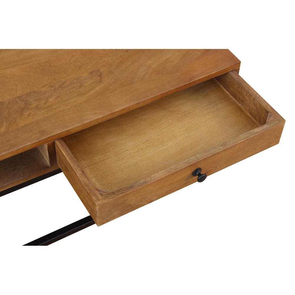 CASSETTO COFFEE TABLE 1ΣΥΡΤΑΡΙ ΚΑΡΥΔΙ ΜΑΥΡΟ 100x60x40
