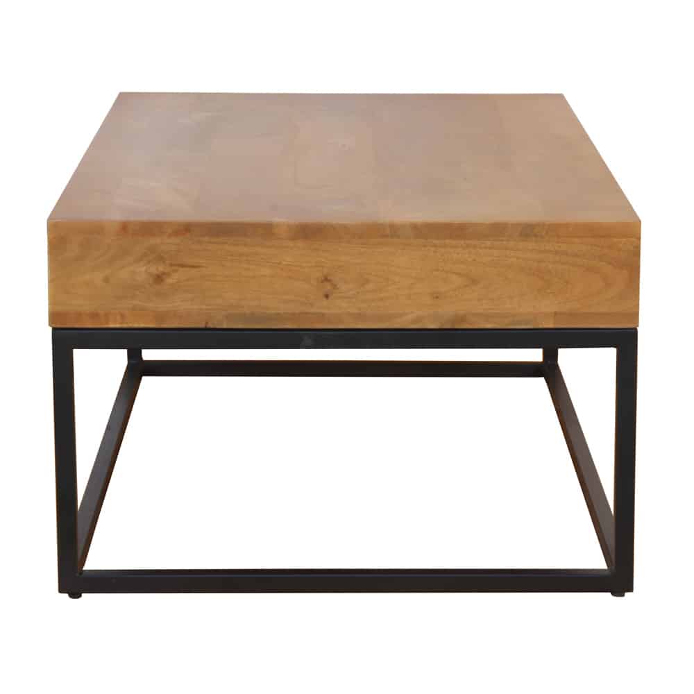 CASSETTO COFFEE TABLE 1ΣΥΡΤΑΡΙ ΚΑΡΥΔΙ ΜΑΥΡΟ 100x60x40
