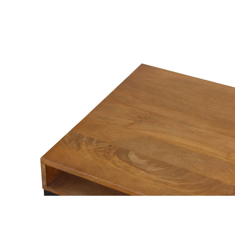 CASSETTO COFFEE TABLE 1ΣΥΡΤΑΡΙ ΚΑΡΥΔΙ ΜΑΥΡΟ 100x60x40