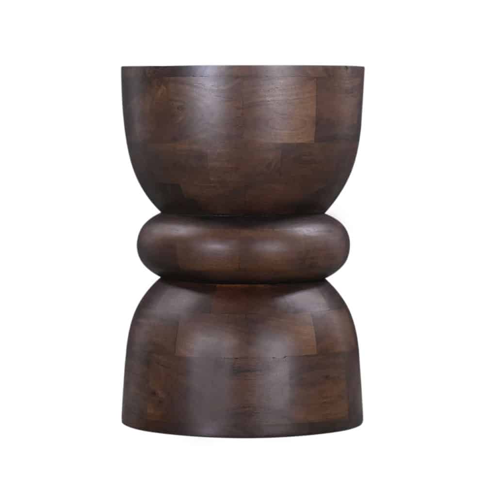ASPEN SIDE TABLE ΚΑΡΥΔΙ ΣΚΟΥΡΟ 34x34x50