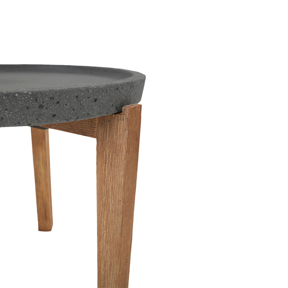 ORRIN COFFEE TABLE ΑΝΘΡΑΚΙ ΦΥΣΙΚΟ 73x73x48