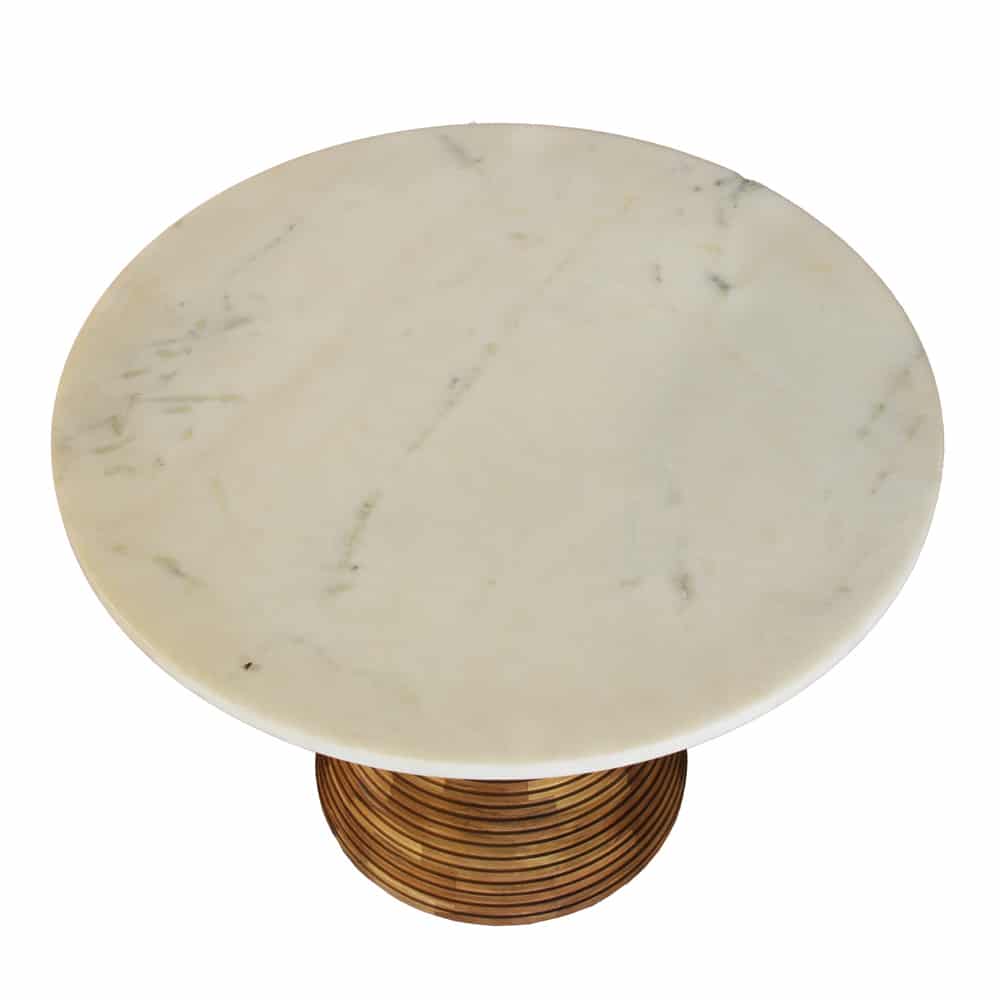 SAVOA SIDE TABLE ΛΕΥΚΟ ΚΑΡΥΔΙ 45x45x45