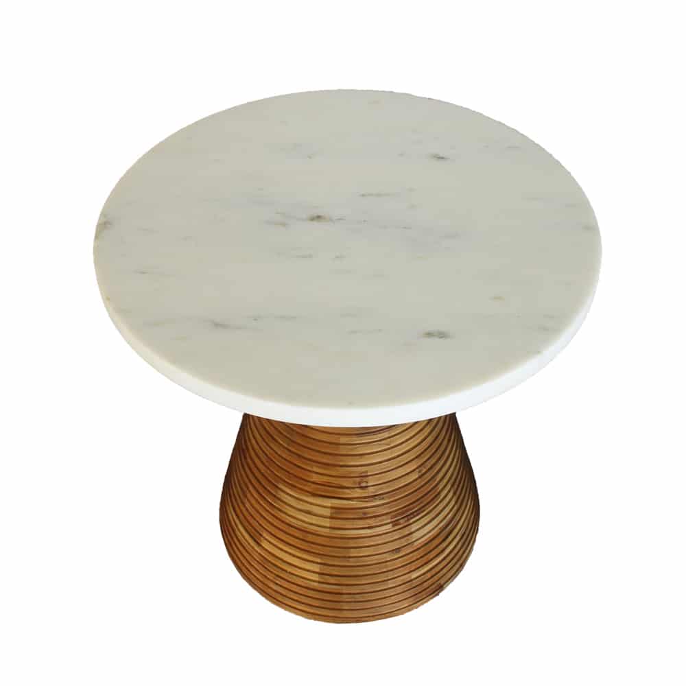 SAVOA SIDE TABLE ΛΕΥΚΟ ΚΑΡΥΔΙ 45x45x45